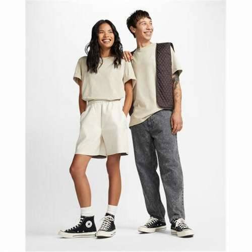 Unisex Majica Kratkih Rukava Converse Classic Fit Left Chest Star Chevron Bež Cijena
