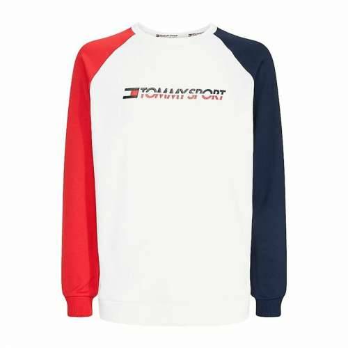 Muška Majica bez Kapuljače Tommy Hilfiger Knit Crew Bijela Cijena