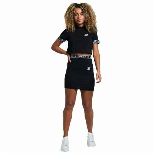 Teniska suknja SikSilk Elastic Crna (36) Cijena