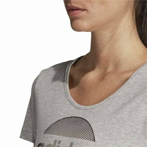 Ženska Majica Kratkih Rukava Adidas Linear Svjetlo siva Cijena