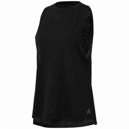 Ženska Majica Bez Rukava Reebok Burnout Crna Cijena