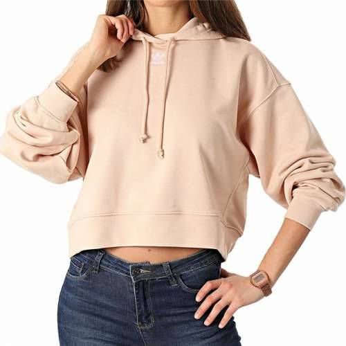 Ženska Majica s Kapuljačom Adidas Loungewear Adicolor Losos Cijena