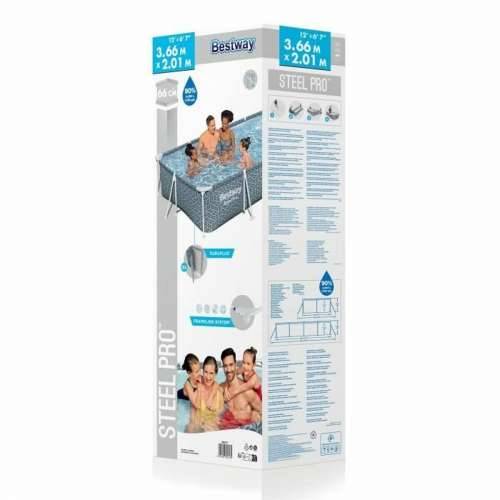 Bazen na napuhavanje Bestway Steel Pro Plava Siva Cijena