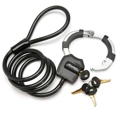 Kabel s lokotom Master Lock Crna Cijena