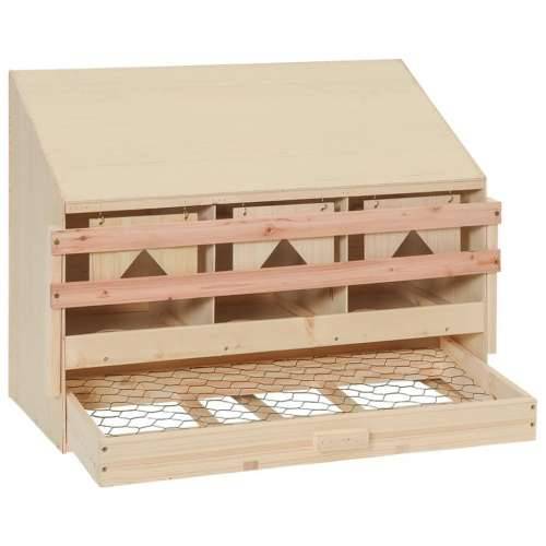 Gnijezdo za nesilice s 3 odjeljka 72x33x54 cm masivna borovina - 72 x 33 x 54 cm Cijena