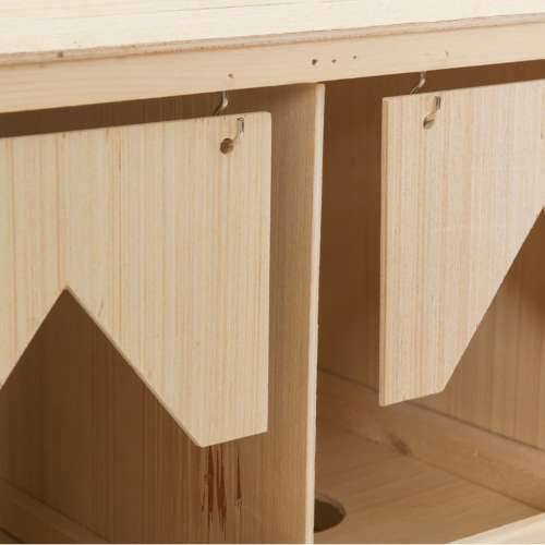 Gnijezdo za nesilice s 3 odjeljka 72x33x54 cm masivna borovina - 72 x 33 x 54 cm Cijena