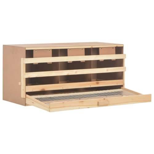 Gnijezdo za kokoši s 3 odjeljka 96x40x45 cm masivna borovina - 96 x 40 x 45 cm Cijena