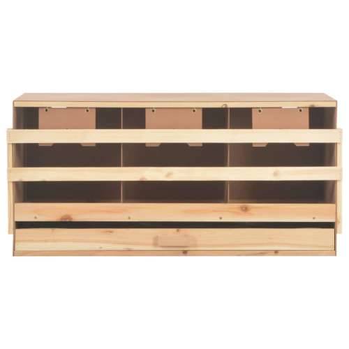 Gnijezdo za kokoši s 3 odjeljka 96x40x45 cm masivna borovina - 96 x 40 x 45 cm Cijena