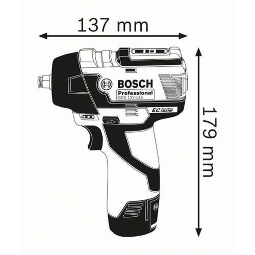 Udarni ključ BOSCH Professional GDS 12V-115 12 V 115 Nm Cijena