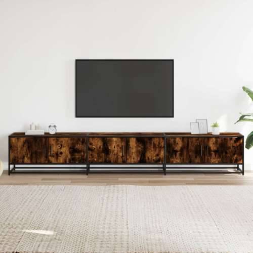 TV ormarić boja dimljenog hrasta 240x35x41 cm konstruirano drvo - Dimljeni hrast 1 240 cm Cijena