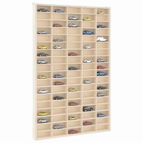 Drvena kolekcionarska vitrina s 90 odjeljaka 50,5x4,5x79 cm - 50.5 x 4.5 x 79 cm 1 Cijena
