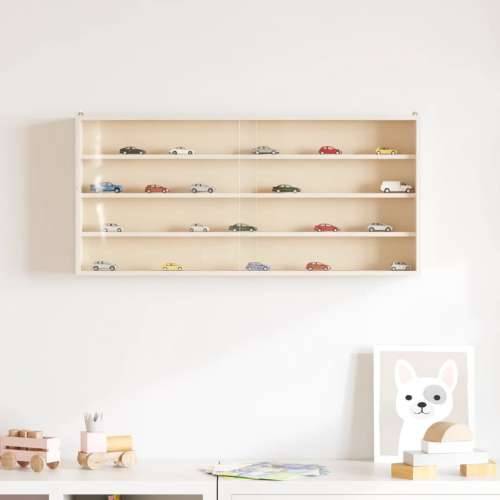 Drvena kolekcionarska vitrina s vratima 80x8,5x37 cm - 80 x 8.5 x 37 cm 1 Cijena