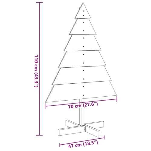 Drveno ukrasno božićno drvce 110 cm masivno drvo - 110 cm 1 Cijena