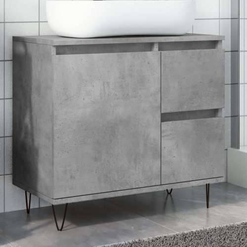 Kupaonski ormarić za Lavabo - Umivaonik boja betona 65x33x60 cm drveni Cijena