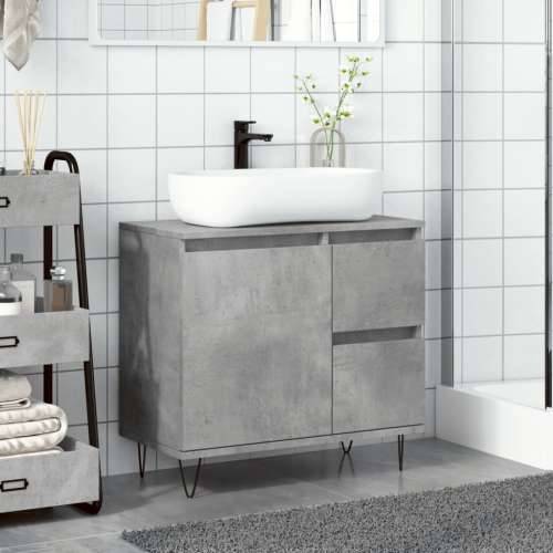 Kupaonski ormarić za Lavabo - Umivaonik boja betona 65x33x60 cm drveni Cijena