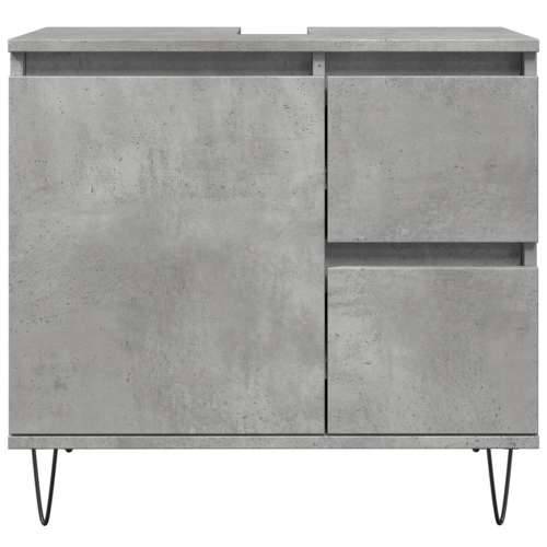 Kupaonski ormarić za Lavabo - Umivaonik boja betona 65x33x60 cm drveni Cijena