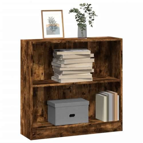 Regal za knjige boja hrasta 80x24x76 cm konstruirano drvo - Dimljeni hrast 1 76 cm 80 cm Cijena