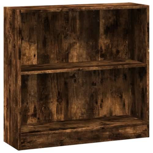 Regal za knjige boja hrasta 80x24x76 cm konstruirano drvo - Dimljeni hrast 1 76 cm 80 cm Cijena