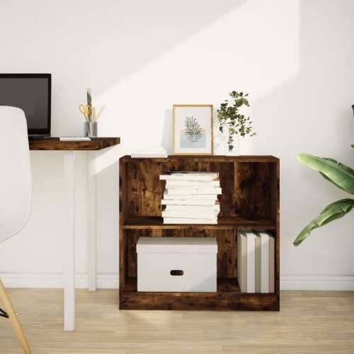Regal za knjige boja hrasta 80x24x76 cm konstruirano drvo - Dimljeni hrast 1 76 cm 80 cm Cijena