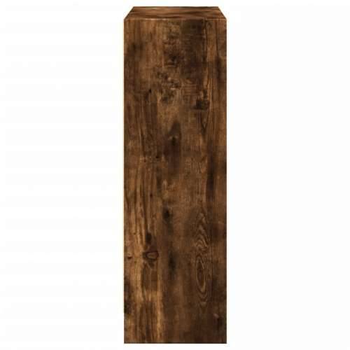 Regal za knjige boja hrasta 80x24x76 cm konstruirano drvo - Dimljeni hrast 1 76 cm 80 cm Cijena