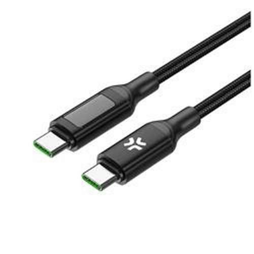 USB-C kabel Celly USBCUSBC100WLED Crna 2 m Cijena