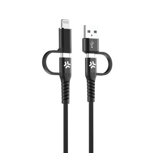 USB kabel za USB-C i Lightning Celly USBC4IN1BK Crna 2 m Cijena