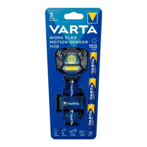 LED Svjetiljka za Glavu Varta Work Flex H20 3 W 150 Lm Senzor Pokreta Cijena