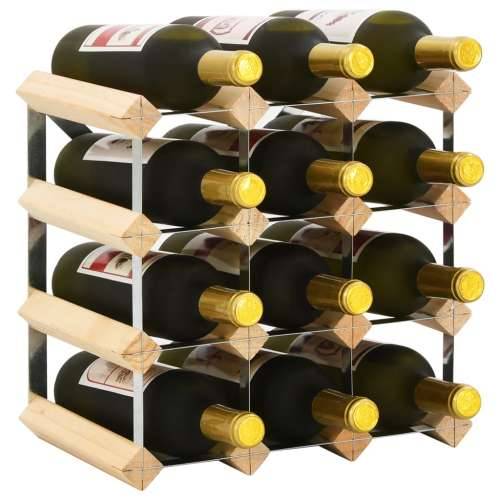 Stalak za vino za 12 boca od masivne borovine Cijena
