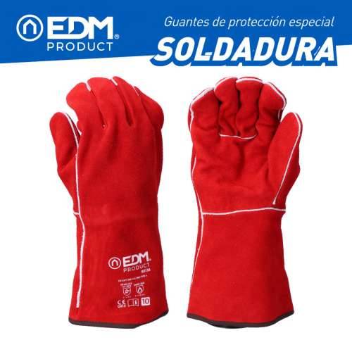 Radne Rukavice EDM Crvena Kevlar Pamuk Brušena koža zavarivači Cijena