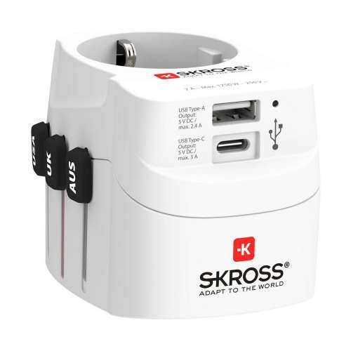 Univerzalni putni adapter za utičnicu Skross 1302472 Cijena