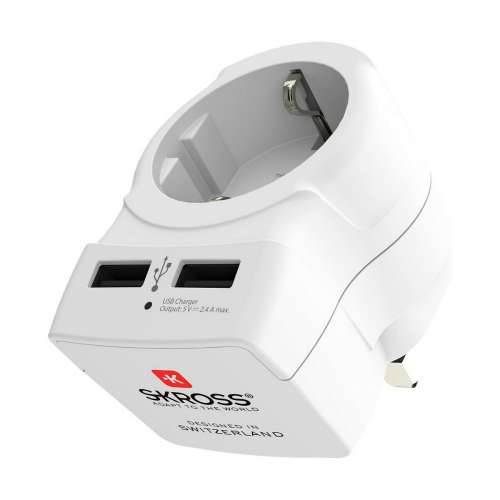 Adapter struje Skross 1500280 USB x 2 europski Ujedinjeno Kraljevstvo Cijena