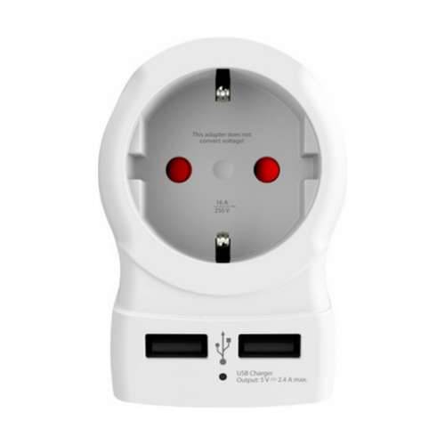 Adapter struje Skross 1500281 USB x 2 europski SAD Cijena