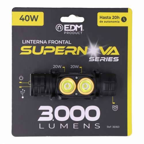 LED Svjetiljka za Glavu EDM 36160 Supernova 40 W 3000 lm Cijena