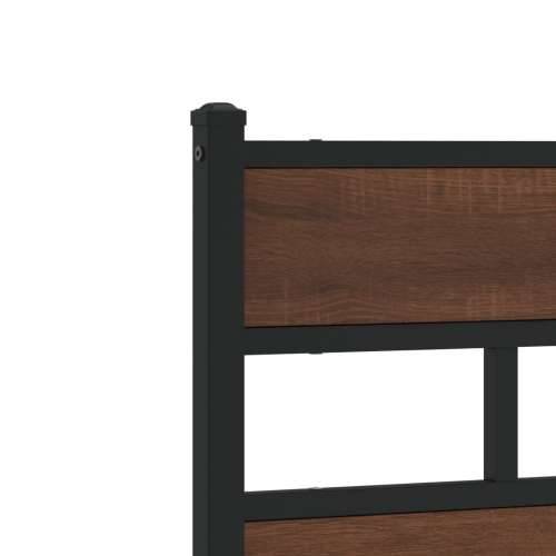 Uzglavlje smeđa boja hrasta 150 cm čelik i konstruirano drvo - Smeđi hrast 150 cm 1 Cijena
