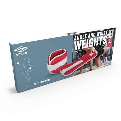 Utezi za gležnjeve Umbro 1 kg Crvena 2 kom. Cijena