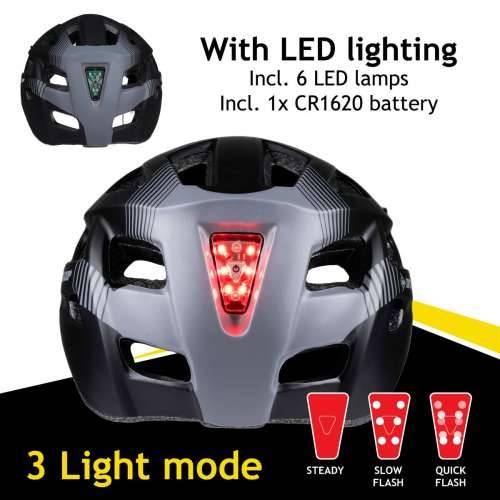 Biciklistička Kaciga za Odrasle Dunlop M Crna LED Svjetlo Cijena
