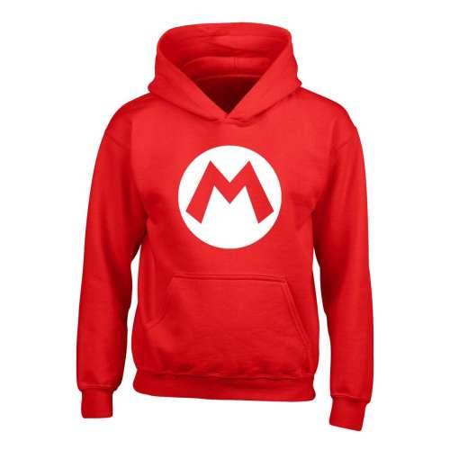 Dječja Majica s Kapuljačom Super Mario Badge Crvena Cijena