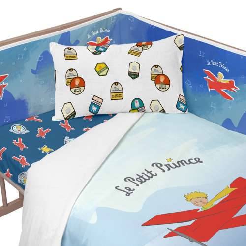 Zaštita za krevetić HappyFriday Le Petit Prince Son avion Pisana 210 x 40 cm Cijena