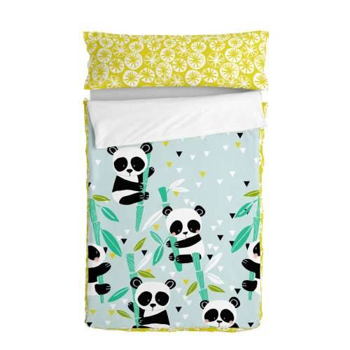 Nordijska vreća s punjenjem HappyFriday Moshi Moshi Panda Garden Blue Plava 105 x 200 cm Cijena