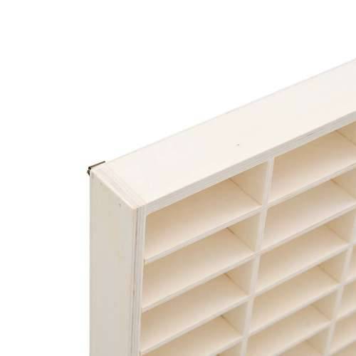 Drvena kolekcionarska vitrina s 56 odjeljaka 40x4,5x60 cm - 40 x 4.5 x 60 cm 1 Cijena