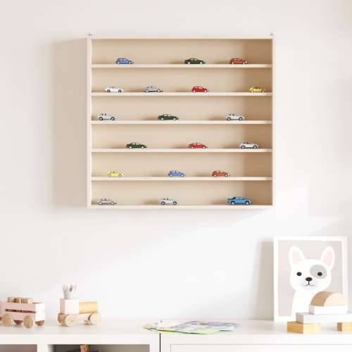 Drvena kolekcionarska vitrina sa 6 polica 60x8,5x55 cm - 60 x 8.5 x 55 cm 1 Cijena