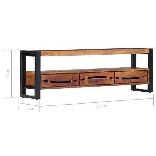 TV ormarić 140 x 30 x 45 cm od masivnog drva bagrema Cijena