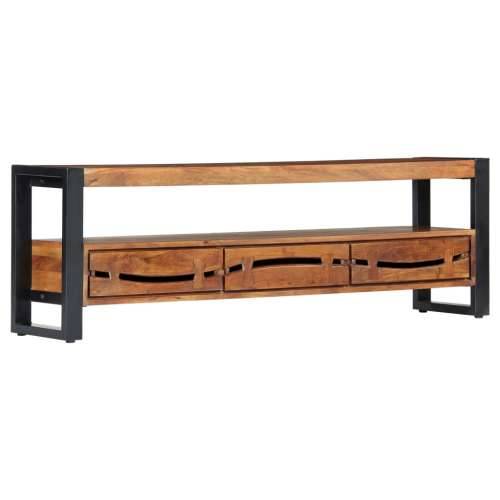 TV ormarić 140 x 30 x 45 cm od masivnog drva bagrema Cijena