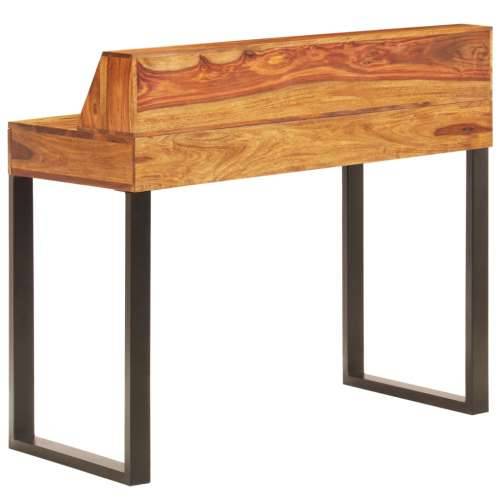 Radni stol od masivnog drva šišama i čelika 110 x 50 x 94 cm Cijena