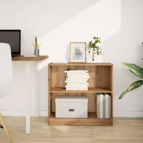 Regal za knjige boja hrasta 80x24x76 cm konstruirano drvo - Boja hrasta 1 76 cm 80 cm Cijena
