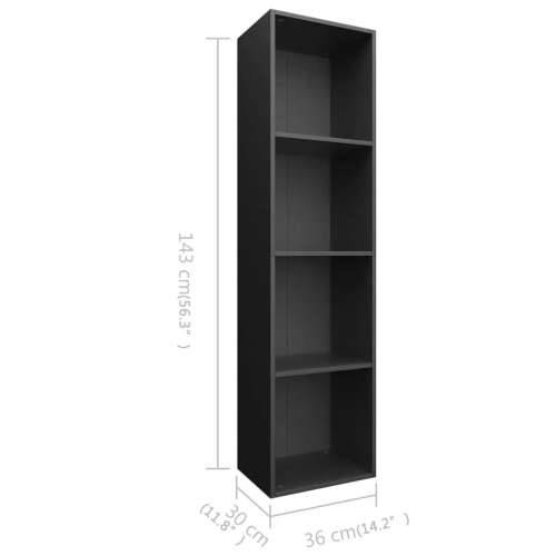 Ormarić za knjige/TV crni 36 x 30 x 143 cm od iverice Cijena