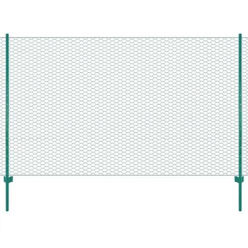 Ograda od žičane mreže sa stupovima čelična 25 x 2 m zelena - 1 25 m 2 m 13 mm Cijena