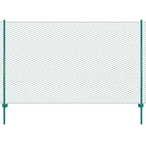 Ograda od žičane mreže sa stupovima čelična 25 x 2 m zelena - 1 25 m 2 m 50 mm Cijena