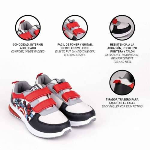 Sportske tenisice s LED svjetlima The Avengers Velcro Crna Cijena