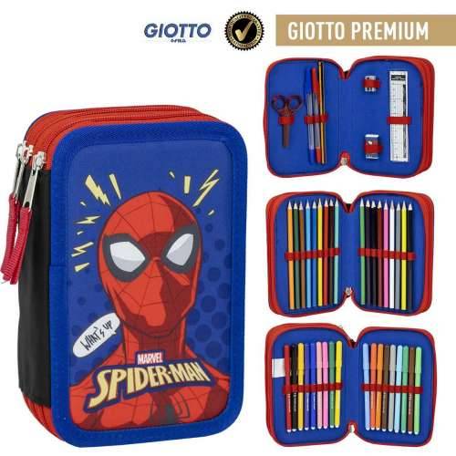 Trodijelna Pernica Spider-Man Plava 12,5 x 6,5 x 19,5 cm Cijena